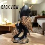 Antique Owl Showpiece Statue for Home Decor & Gifting – Black 30.5 cm – Premium Vastu Luxury Housewarming Gift – close-up detail