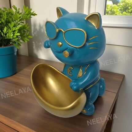 polyresin dog figurine organizer for home